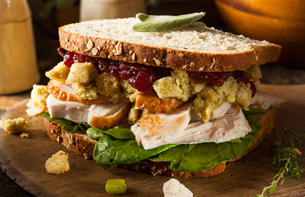 Thanksgiving Leftover Sandwich Cut Calories Thanksgiving Leftover Sandwich Cut Calories